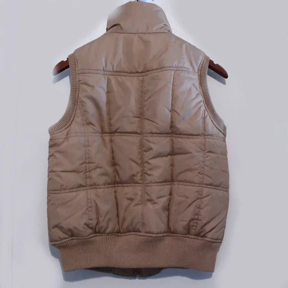 OUTEREDGE, TAN PUFFER VEST, SIZE SMALL - Picture 2 of 7